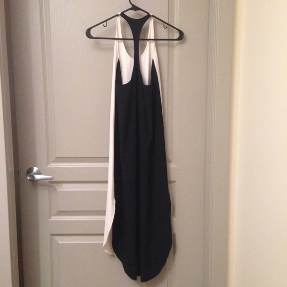 NWOT Aritzia Maxi Dress Black White xxs Wilfred - Picture 3 of 5
